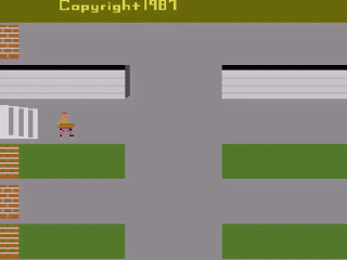 Skate Boardin' A Radical Adventure title screen for Atari 2600